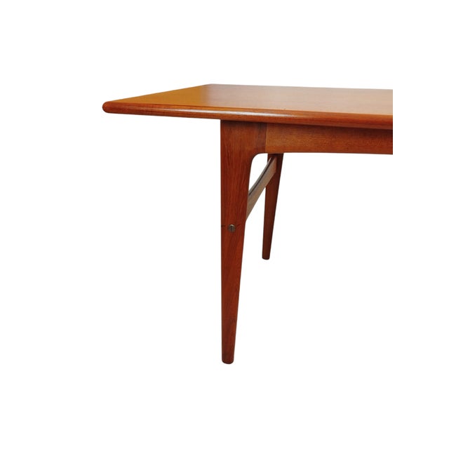 1960s Mid-Century Danish Teak Rectangular Coffee Table, 1960s For Sale - Image 5 of 12