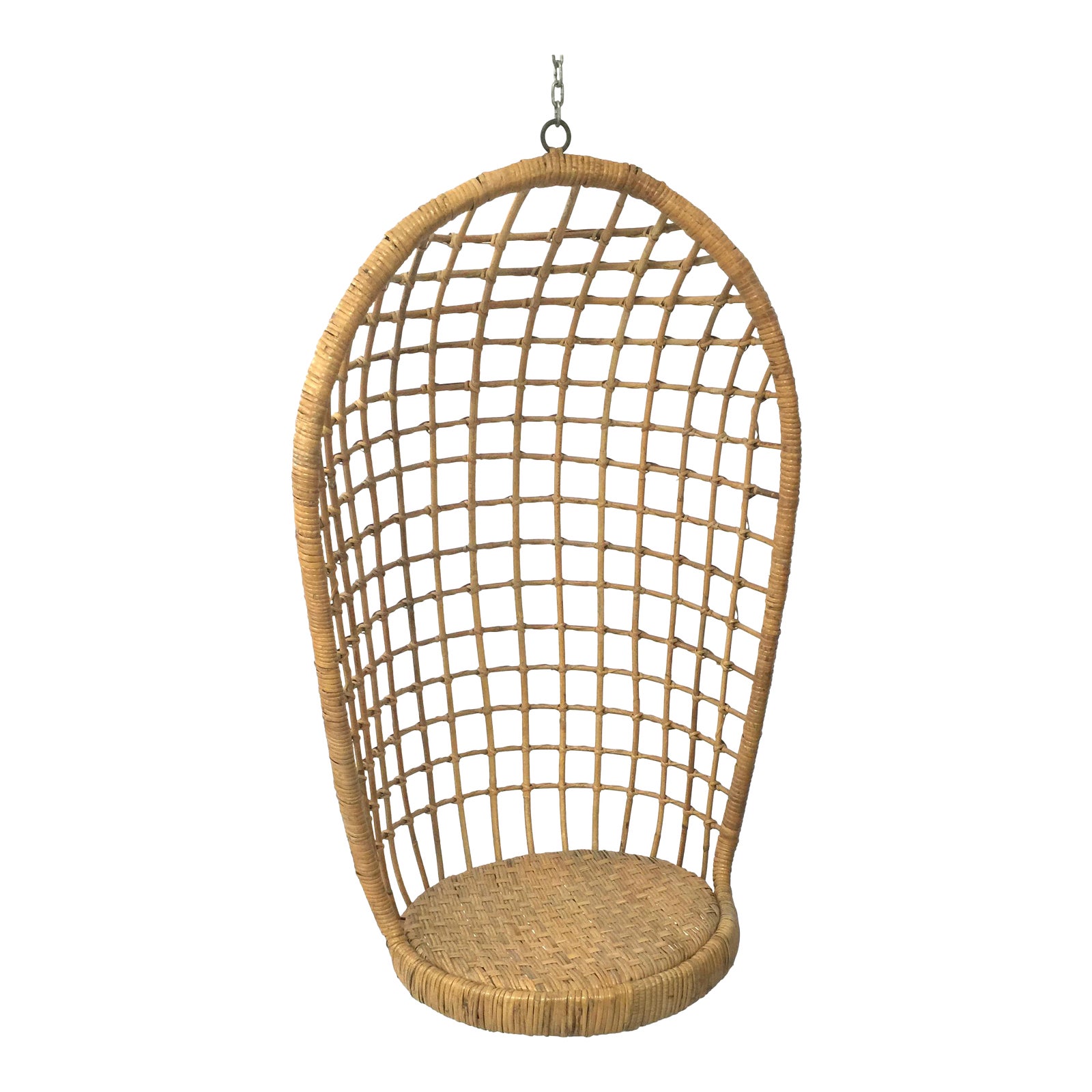 1960s Rohe Cane Hanging Chair Chairish