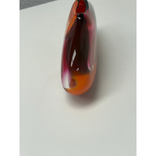 Bengt Hokanson & Trefny Dix Art Glass Vase For Sale In San Francisco - Image 6 of 12