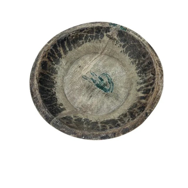 1970s 1970s Vintage Wooden Parat Bowl - Medium For Sale - Image 5 of 5