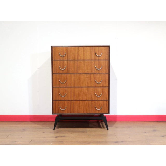Mid Century Modern Vintage Teak Dresser Chest in the Style of Meredew Danish Style For Sale - Image 12 of 12