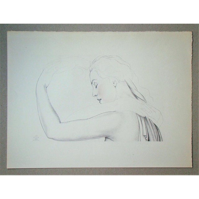 Modern After Walter Sauer, Étude Pour Tendresse, 1930, Offset Print For Sale - Image 3 of 13
