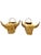 Pair Vintage Texas Folk Tramp Art Wicker Bull Head Planters For Sale - Image 10 of 14