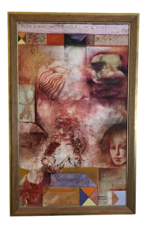 Olja Ivanjicki "Florence or Hell of l'Inconnue De La Seine" Original Oil C.1965