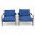Milo Baughman for Thayer Coggin Milo Baughman for Thayer Coggin Vintage Mid Century Modern T Back Lounge Chairs C. 1960s For Sale - Image 4 of 17
