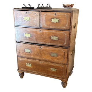Early 19th Century Fantastic English Campaign Chest For Sale