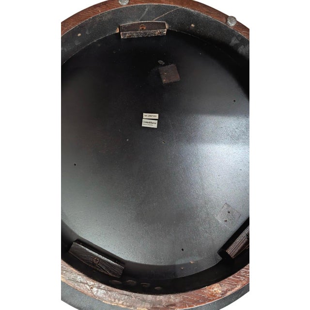 Crate & Barrel Vintage Crate & Barrel Tambe Round Wood End Table For Sale - Image 4 of 5