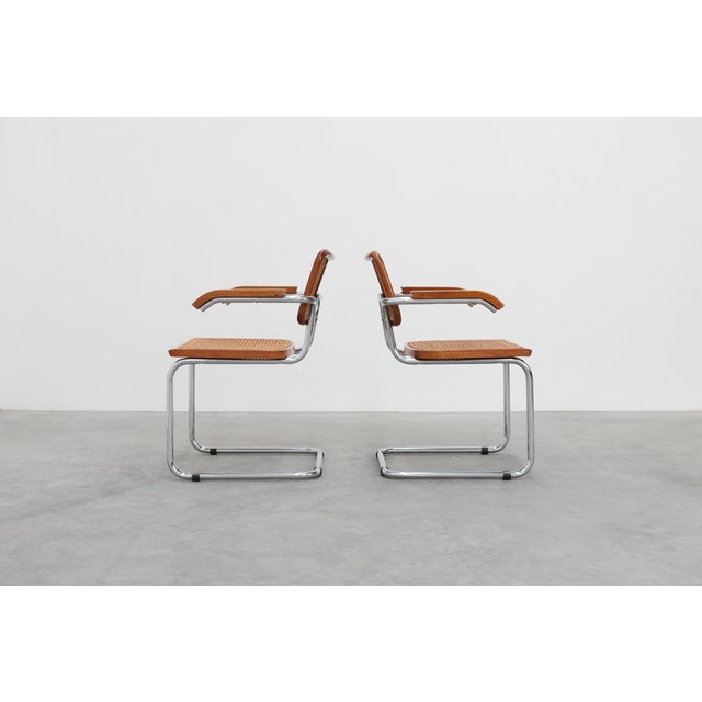 Bauhaus Armchair in tubular Steel, wood and Rattan, 1920s For Sale - Image 15 of 18