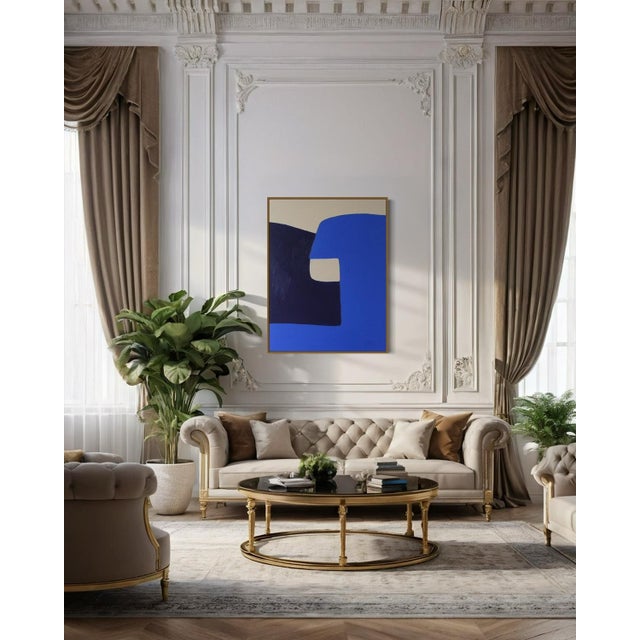 Bodasca, Abstract Blue Set, 2026, Acrylic on Canvas For Sale - Image 9 of 12