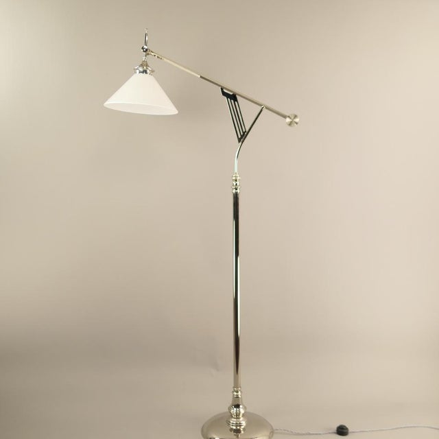 Art Deco Adjustable Floor Lamp from Wiener Werkstätte, 1920s For Sale - Image 9 of 11