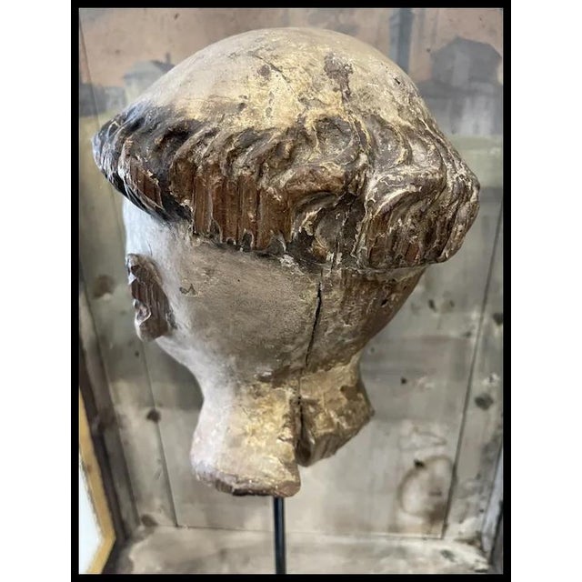 18th Century Saint Anthony of Padua Head, Portugal, 18th Century For Sale - Image 5 of 16