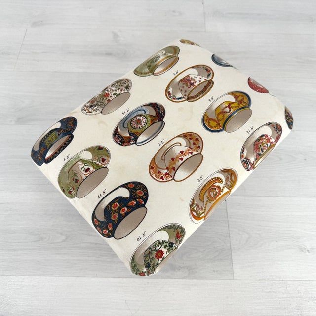 1960s Vintage French Footstool For Sale - Image 5 of 9