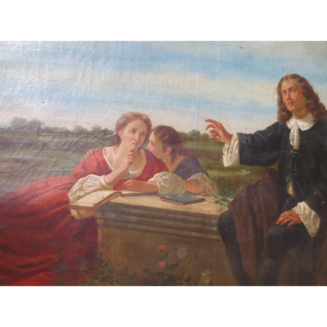 Blind Milton Dictates to His Daughters 19th Century For Sale - Image 9 of 9