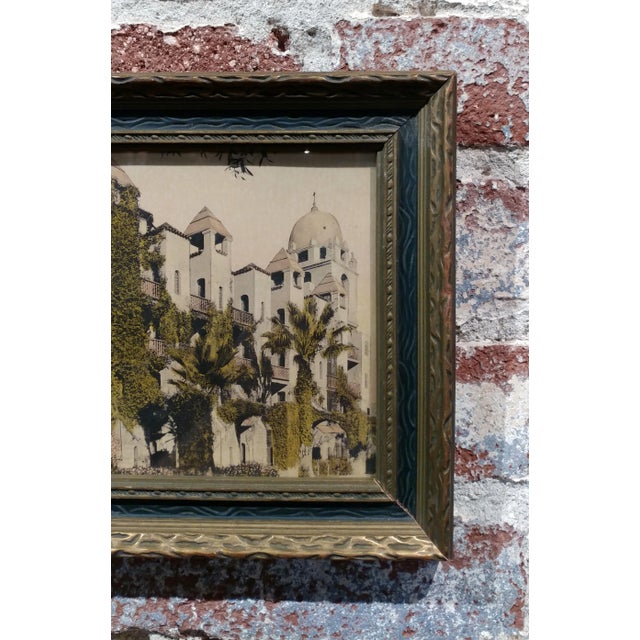 "Mission Inn Riverside" Antique Hand Tinted Photograph For Sale In Los Angeles - Image 6 of 8