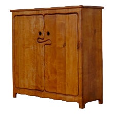 Vintage German Free Form Cabinet, 1980s For Sale