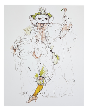 Original Les Chats Poster by Leonor Fini, 1986