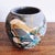 Vintage Japanese drip crackle glaze pottery vase. When I found this vintage Japanese vase at an estate sale, it had two...