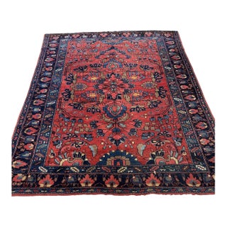 Antique 1910s Persian Lilihan Rug 5.7' X 6.8' (174cm X 207cm) For Sale