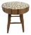 Round Wooden Table with Decorative Trunk Section Top For Sale