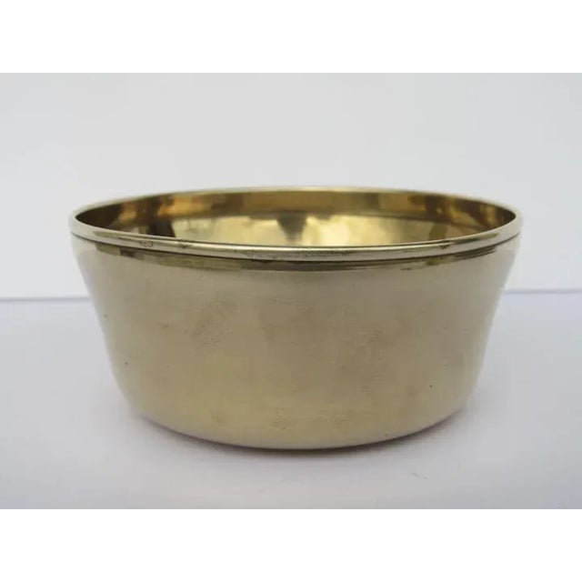 English small bell metal bowl. Turned on foot lathe. c 1760 4 1/2'' diameter