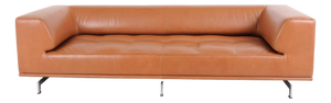 Three-Seater Sofa in Cognac Leather from Erik Jørgensen