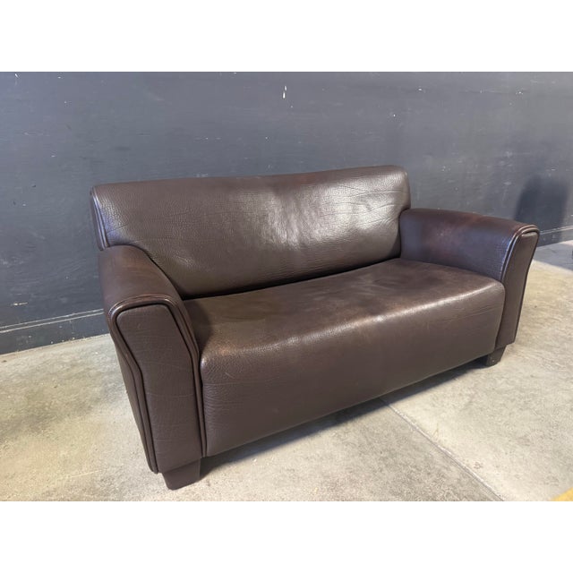 De Sede Vintage De Sede Ds-97 Buffalo Leather Loveseats Sofa For Sale - Image 4 of 10