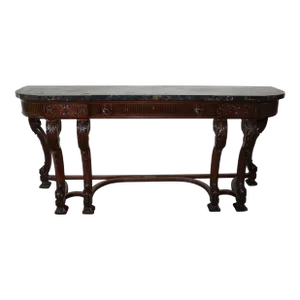 Renaissance Revival Marble Top Console