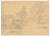 Monro, Timber-Framed Cottage, Possibly Near Bushey, Early 19th Century, Graphite Drawing For Sale