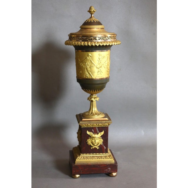 Gold Antique Fireplace Set, 1820, Set of 3 For Sale - Image 8 of 16