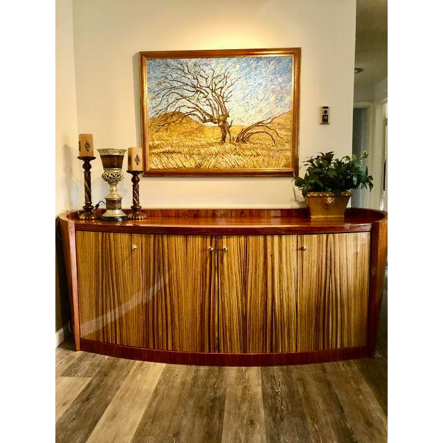 Every man and woman falls in love with this gorgeous Art Deco Buffet Table or Bar Cabinet! It has shelves inside and a...