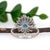 4cts London Blue Topaz Ring W Natural Diamond Halo in Solid 14k Gold | Rd 9mm, Size 6.75 For Sale In Columbus - Image 6 of 8