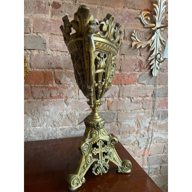 French 19th Century French Bronze Vase or Urn For Sale - Image 3 of 6