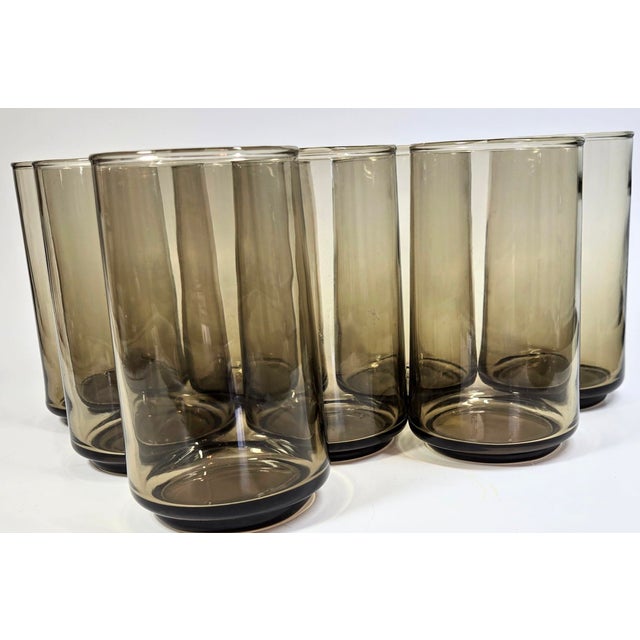 Tawny Mid-Century Tumblers- Set of 8 For Sale - Image 10 of 12