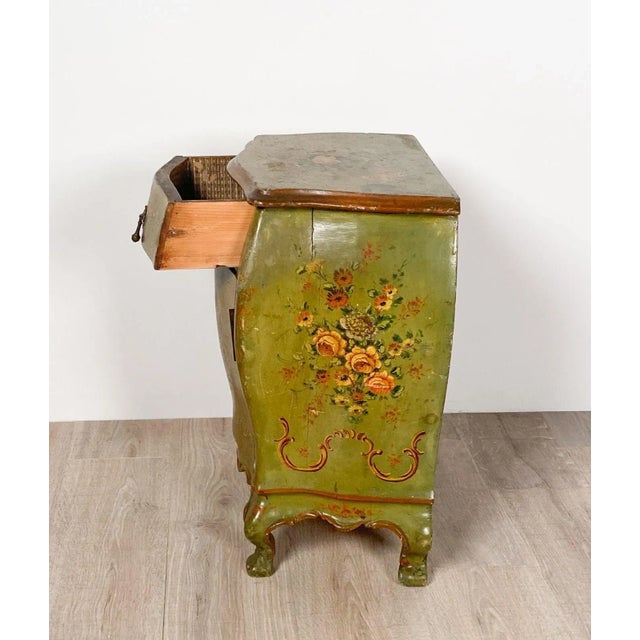 1900 - 1909 Venetian Painted Bedside Cabinet, Circa 1900 For Sale - Image 5 of 7