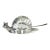 Vintage Silver Plated Snail Caviar or Butter Dish, Circa 1960 For Sale