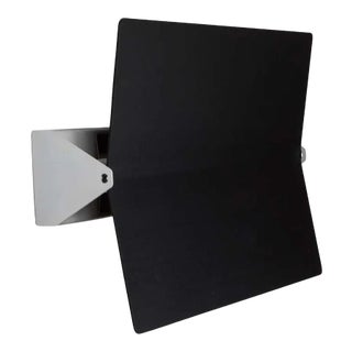 Large Charlotte Perriand 'Applique à Volet Pivotant Plié' Wall Light in Black For Sale