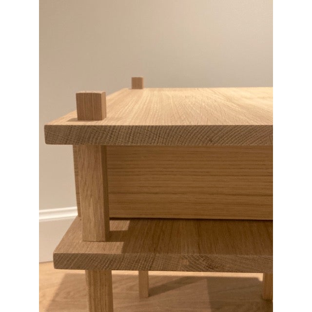 Wood White Oak Nightstand or Side Table For Sale - Image 7 of 8