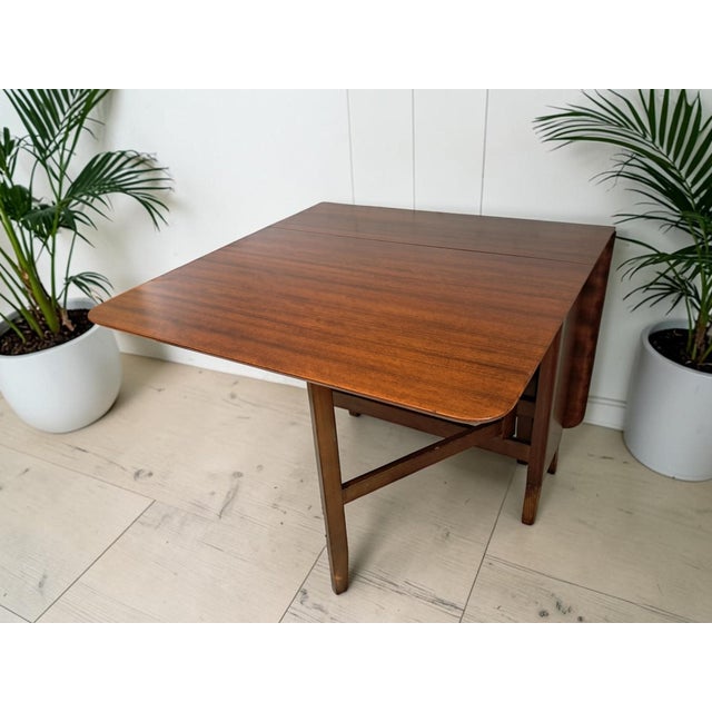 1970s Mid-Century Teak Gate Leg Dining Table Drop Leaf in the style of G Plan, 1970s For Sale - Image 5 of 18