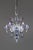 Rare murano glass by gino cenedese cobalt blue murano glass chandelier, made in italy in 1940s. Clear glass with a glossy...