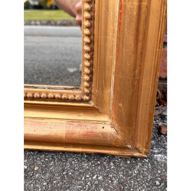 Glass Large Louis Phillippe Mirror For Sale - Image 7 of 8