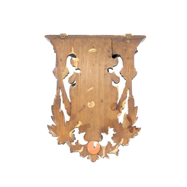 Black Black Forest Carved Stag's Head Wall Shelf, Swiss, Ca. 1880 For Sale - Image 8 of 10