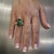 Natural Tourmaline Sapphire Ring 7 14k WG 12.17 TCW Certified For Sale - Image 14 of 18