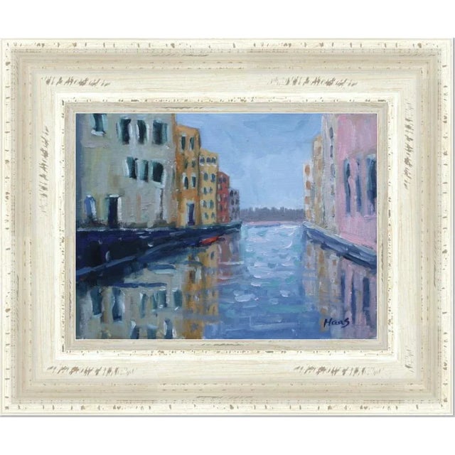 2020s Venice Canal, Modern Impressionist Oil Painting For Sale - Image 5 of 9