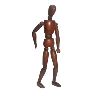 1960s Vintage French Articulated Large Mannequin, Lay Figure