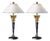 Banci Brass and Marble Table Lamps, 1970, Set of 2 For Sale