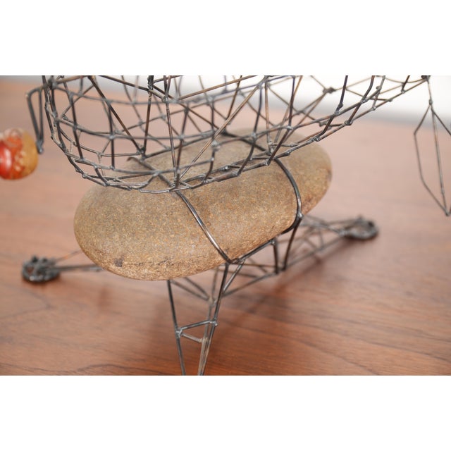 Gray 1970s Vintage Joe Police Kinetic Wire Sculpture Hen For Sale - Image 8 of 8