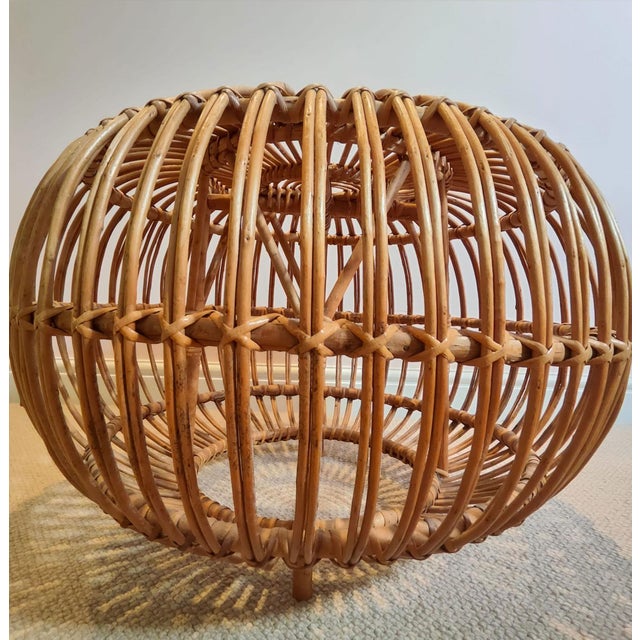 Lobster Pot Ottoman Pouf by Franco Albini, 1980, in Flawless conditions. Designed 1980 to 1989 This piece is attributed to...