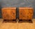 Art Deco Nightstands with Figured Wood Veneer, 1940s, Set of 2 For Sale - Image 6 of 18
