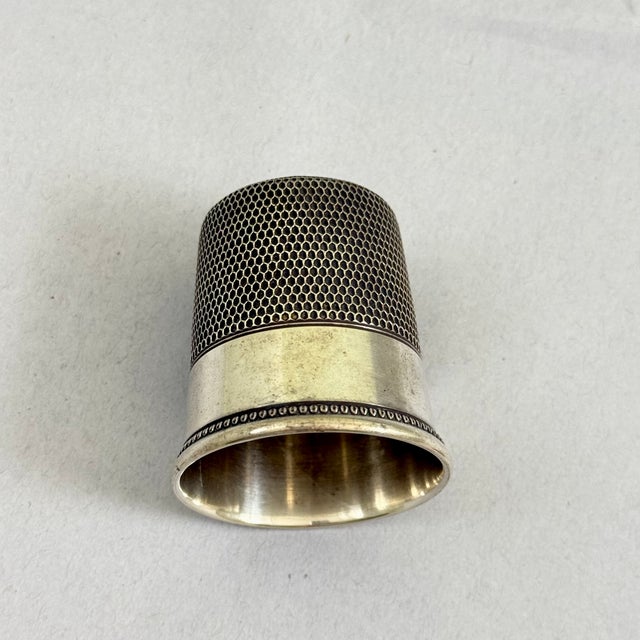 Simons Bros. Sterling Silver Thimble Two Oz. Jigger Measure Bar Tool For Sale In Philadelphia - Image 6 of 11