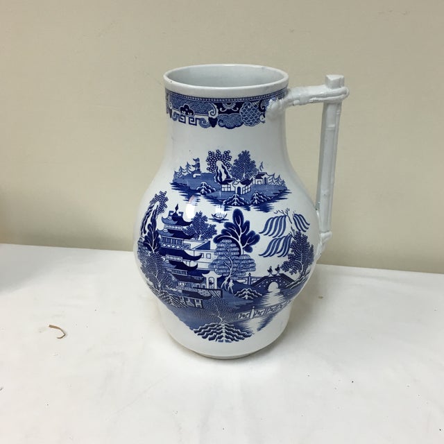Vintage Blue Willow Vase Chairish